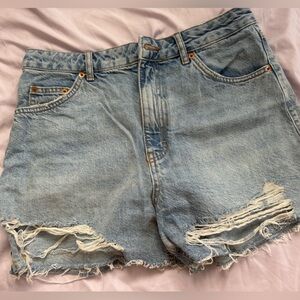 Denim Women Shorts- missed button. Never worn